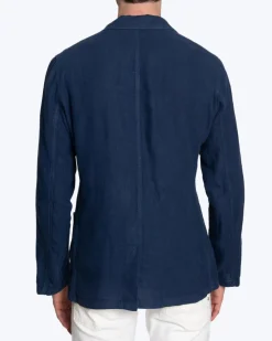 BLAZER DE LINO AZUL HARTFORD