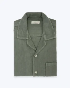 CAMISA DE LINO DE MANGA CORTA SEVENTY