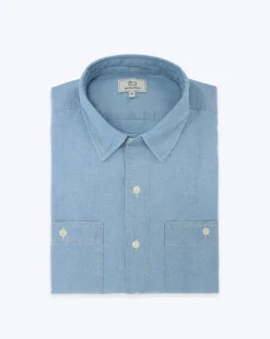 CAMISA DENIM CON BOLSILLOS WOOLRICH
