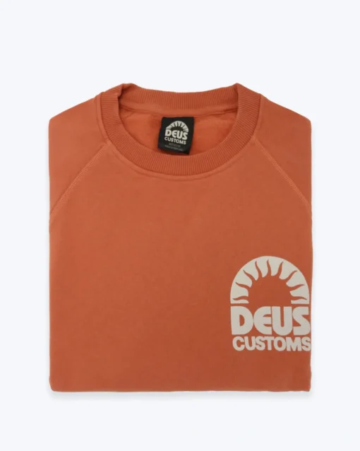 SUDADERA NARANJA DEUS